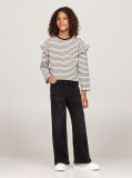 Black Wide Leg Black Faded Jeans  Girls