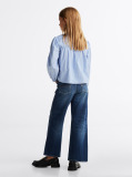 Multi Stripe Pleated Blouse  Girls