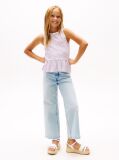 Multi Stripe Peplum Sleeveless Top  Girls