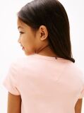 Pink Round Neck Skater Dress  Girls