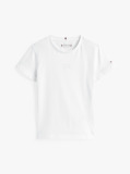 White Tonal Flag T-Shirt Short Sleeve  Girls