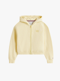 Κίτρινο Άνετο Hoody Με Φερμουάρ  Κορίτσια