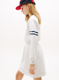 Grey Back Logo Appliqué Sweatshirt Dress  Girls