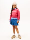 Pink Logo Embroidery Relaxed Crew Neck Jumper  Girls