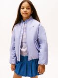 Purple Essential Relaxed Padded Bomber Jacket  Girls