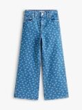 Denim Mabel Floral Print Wide Leg Jeans  Girls