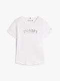 Άσπρο Slim T-Shirt Με Κλασική Λαιμόκοψη  Κορίτσια