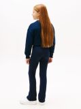 Blue Extra Slim Metallic Logo Flared Leggings  Girls