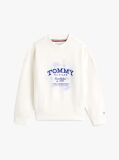 White Flock Logo Terry Crew Neck Sweatshirt  Girls