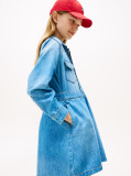 Μπλε Μακρυμάνικο Denim Φόρεμα  Κορίτσια