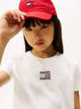 Μπεζ Jersey T-Shirt Με Σημαία  Κορίτσια