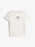 Μπεζ Jersey T-Shirt Με Σημαία  Κορίτσια