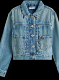 Blue Trucker Denim Flag Jacket  Girls