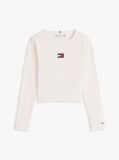 White Heritage Extra Slim Long Sleeve T-Shirt  Girls