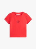 Κόκκινο Extra Slim T-Shirt Με Σημαία Αστέρι  Κορίτσια