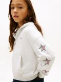 Grey Diamanté Star Back Logo Zip-Thru Hoody  Girls