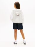 Grey Diamanté Star Back Logo Zip-Thru Hoody  Girls