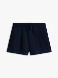 Blue Mercerised Linen Blend Wide Leg Shorts  Girls