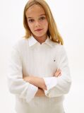 Άσπρο Άνετο Πουλόβερ Με Cable Πλέξη  Κορίτσια