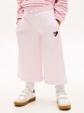 Pink Smiley Flag Relaxed Culotte Leg Joggers  Girls