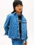 Multi Relaxed Fit Floral Print Denim Overshirt  Girls