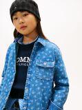 Multi Relaxed Fit Floral Print Denim Overshirt  Girls