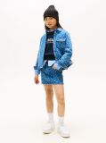 Multi Relaxed Fit Floral Print Denim Overshirt  Girls