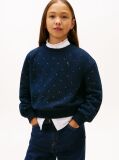 Μπλε Festive Πουά Άνετο Fleece Φούτερ  Κορίτσια