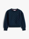 Μπλε Festive Πουά Άνετο Fleece Φούτερ  Κορίτσια