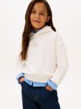 White Tonal Flag Hoody  Girls