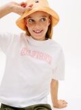 White Logo Jersey Crew Neck T-Shirt  Girls
