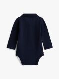 Blue Essential Pique Polo Bodysuit Gift Set  Newborn