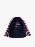 Blue Essential Pique Polo Bodysuit Gift Set  Newborn