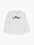 White Logo Long Sleeve T-Shirt  Newborn