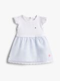 Multi Ithaca Stripe Frill Short Sleeve Dress  Newborn