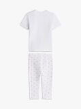 White Pointelle Print T-Shirt And Leggings Set  Newborn