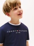 Μπλε T-Shirt Από Οργανικό Βαμβάκι  Παιδί Unisex