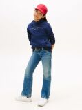 Blue Essential Logo Organic Cotton Hoody  Kids Unisex