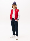 Blue Flag Embroidery Cuffed Joggers  Kids Unisex