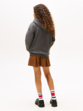 Γκρι Fleece Hoody Με Λογότυπο Σε Κανονική Γραμμή  Παιδί Unisex