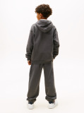Γκρι Fleece Hoody Με Λογότυπο Σε Κανονική Γραμμή  Παιδί Unisex