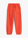 Orange Brushed Fleece Regular Joggers  Kids Unisex