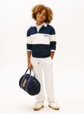 White Brushed Fleece Regular Joggers  Kids Unisex