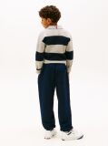 Blue Heritage Flag Logo Cuffed Drawstring Joggers  Kids Unisex