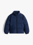 Blue Back Flag Logo Puffer Jacket  Kids Unisex