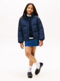 Blue Back Flag Logo Puffer Jacket  Kids Unisex