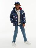 Multi Peanuts® Άνετο Φουσκωτό Μπουφάν Με Κουκούλα  Παιδί Unisex