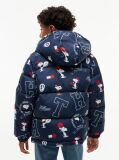 Multi Peanuts® Άνετο Φουσκωτό Μπουφάν Με Κουκούλα  Παιδί Unisex