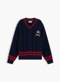 Μπλε Peanuts® Πουλόβερ Με Κεντητό Οικόσημο  Παιδί Unisex