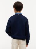 Blue Peanuts® Flag Graphic Embroidery Jumper  Kids Unisex